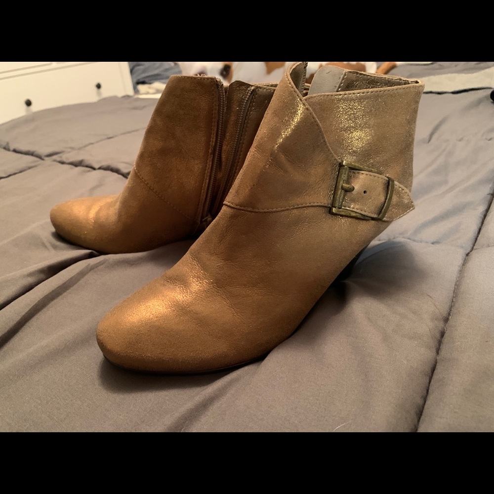 Chicos heel booties